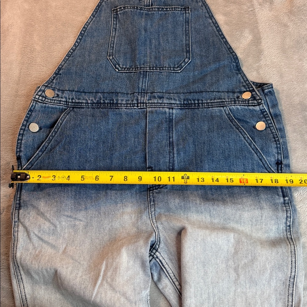 NWT Storia Rosebud Overalls Ombre Denim Blue Size Small - Picture 11 of 14